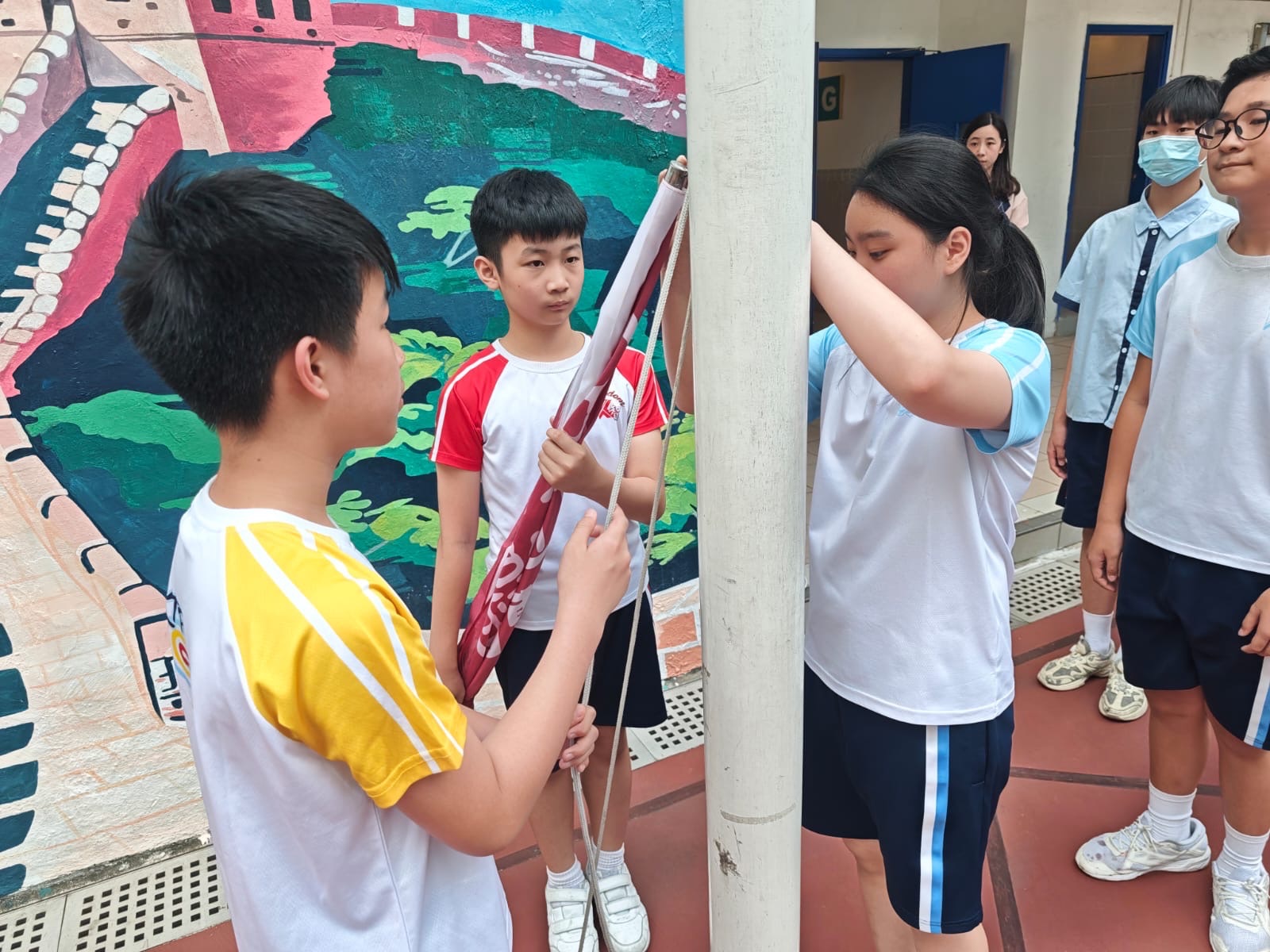 到校升旗訓練 – 深化文化認同